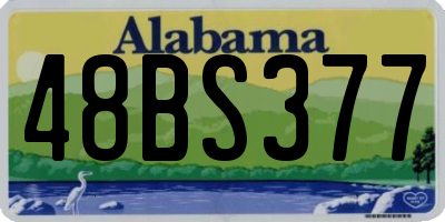 AL license plate 48BS377