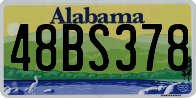 AL license plate 48BS378