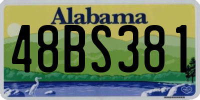 AL license plate 48BS381