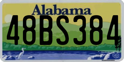 AL license plate 48BS384