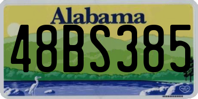 AL license plate 48BS385