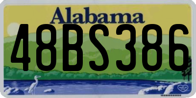 AL license plate 48BS386