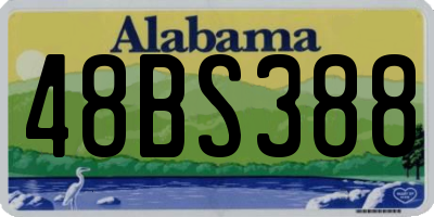 AL license plate 48BS388