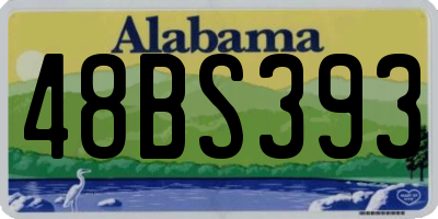 AL license plate 48BS393