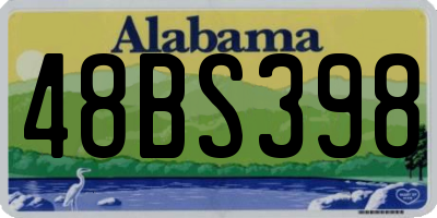 AL license plate 48BS398