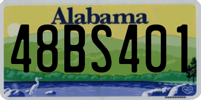 AL license plate 48BS401