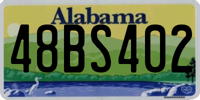 AL license plate 48BS402