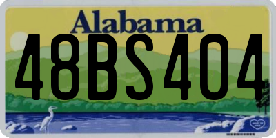 AL license plate 48BS404