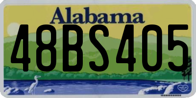 AL license plate 48BS405
