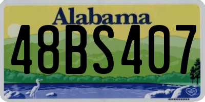 AL license plate 48BS407