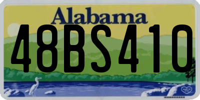 AL license plate 48BS410