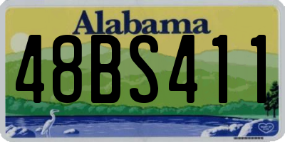 AL license plate 48BS411