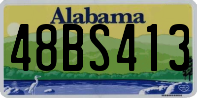 AL license plate 48BS413