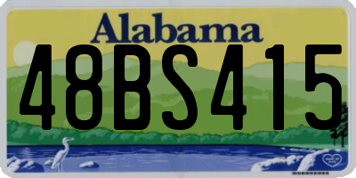 AL license plate 48BS415