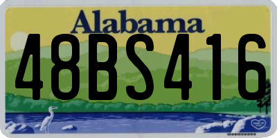 AL license plate 48BS416