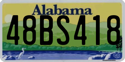 AL license plate 48BS418