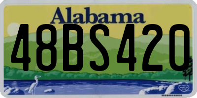 AL license plate 48BS420