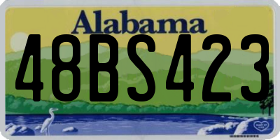AL license plate 48BS423