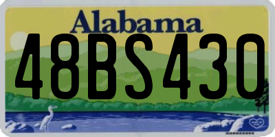 AL license plate 48BS430