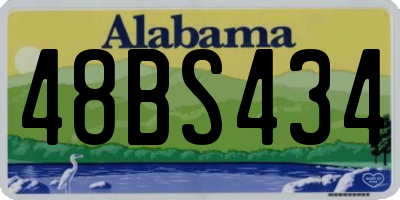 AL license plate 48BS434