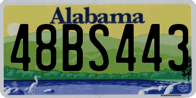 AL license plate 48BS443