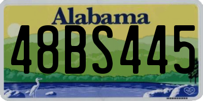 AL license plate 48BS445