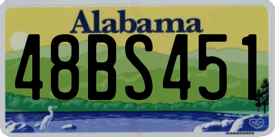AL license plate 48BS451