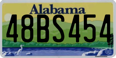 AL license plate 48BS454
