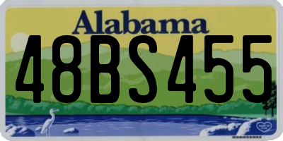 AL license plate 48BS455