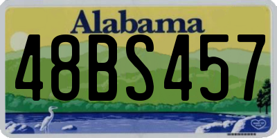 AL license plate 48BS457