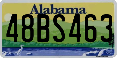 AL license plate 48BS463