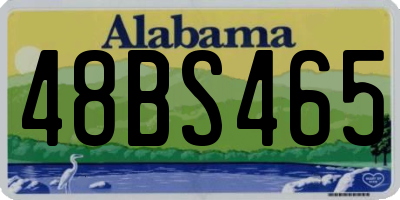 AL license plate 48BS465