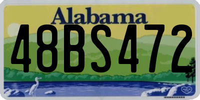 AL license plate 48BS472