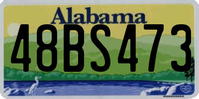AL license plate 48BS473