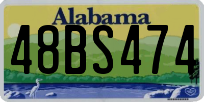 AL license plate 48BS474