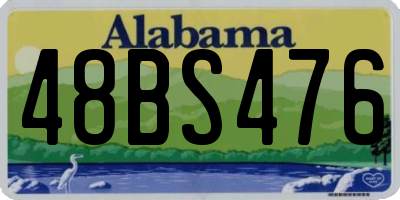 AL license plate 48BS476