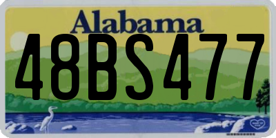 AL license plate 48BS477