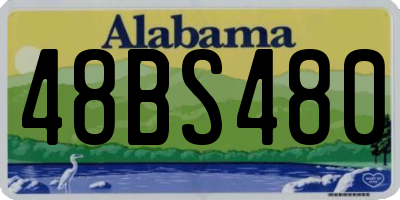 AL license plate 48BS480
