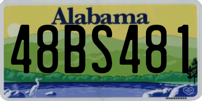 AL license plate 48BS481