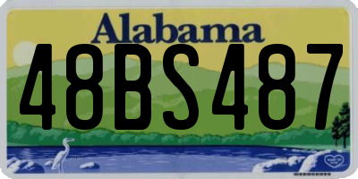 AL license plate 48BS487