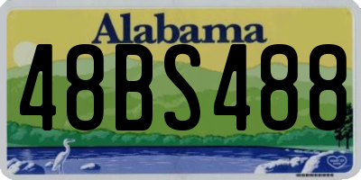 AL license plate 48BS488