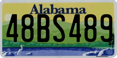 AL license plate 48BS489