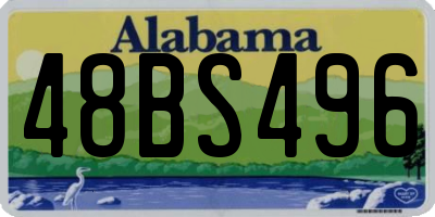 AL license plate 48BS496