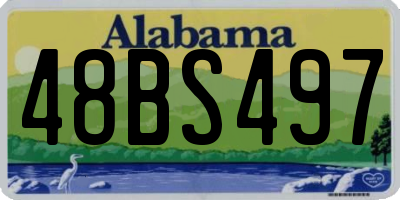 AL license plate 48BS497