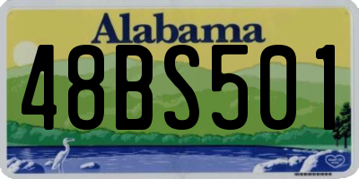 AL license plate 48BS501