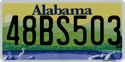 AL license plate 48BS503
