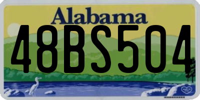 AL license plate 48BS504