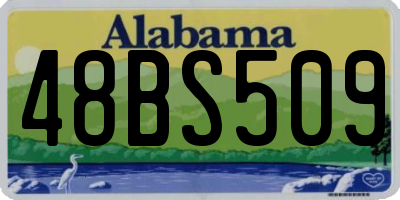AL license plate 48BS509