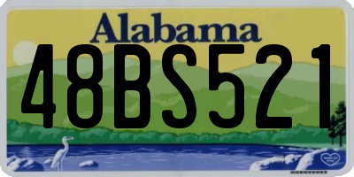 AL license plate 48BS521