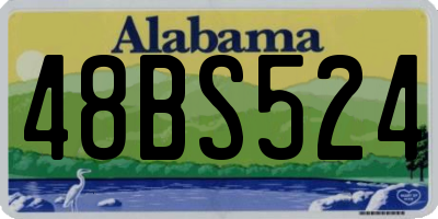 AL license plate 48BS524